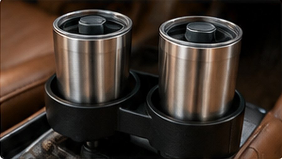 Concept showing two cup holders
